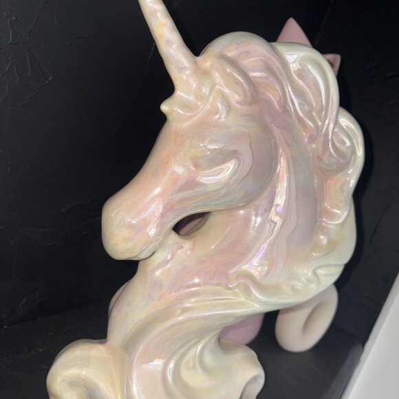 Vintage 80s Unicorn Ceramic Sculpture - Picture 6 of 9
